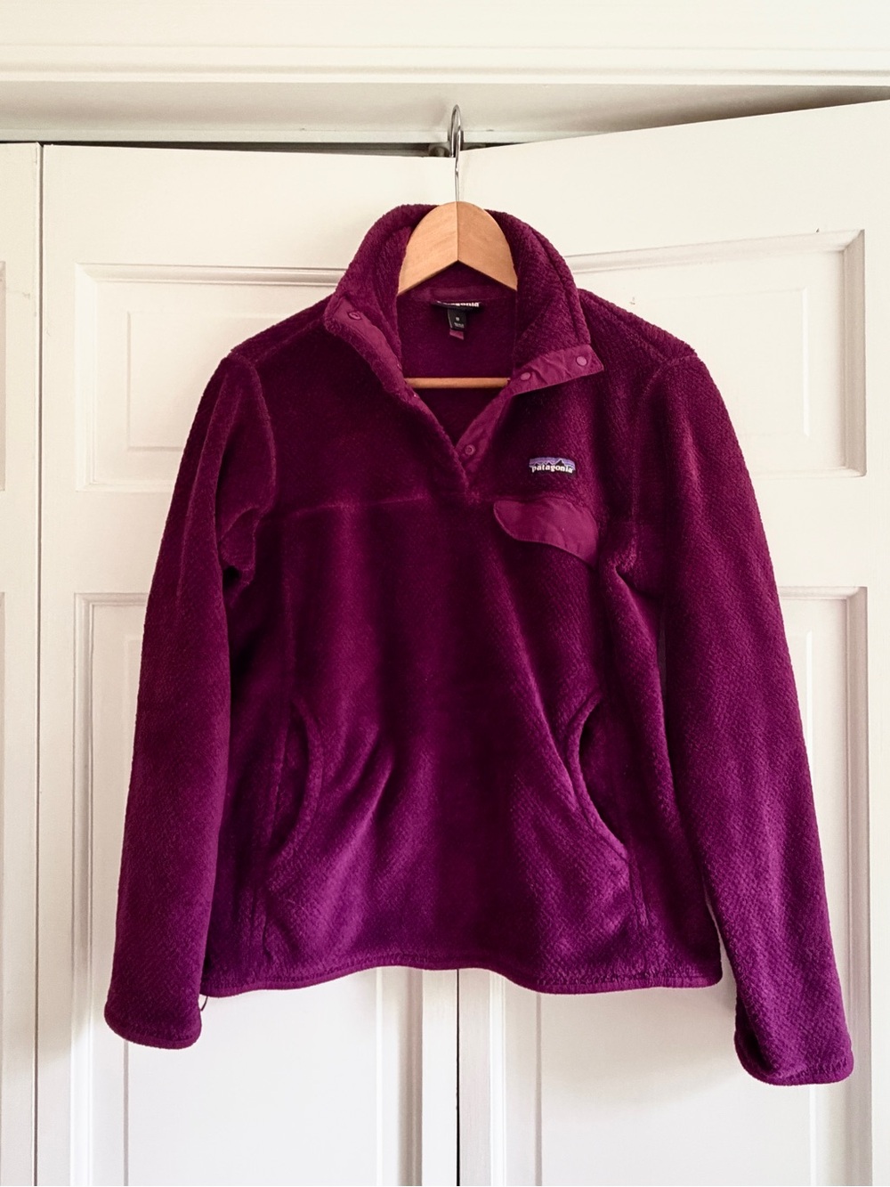 Patagonia Women’s Re-Tool Snap-T Pullover Polartec Fleece Purple M
